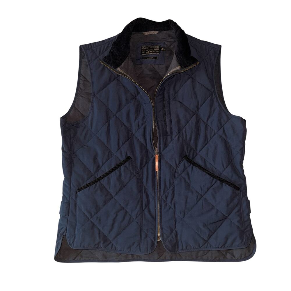 J.Crew Men's Sussex Quilted Vest with PrimaLoft Insulation Navy Blue Size M